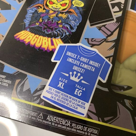 Funko Pop & Tee Marvel Hobgoblin Glow in the Dark Size XL T-Shirt New Sealed - Picture 9 of 9